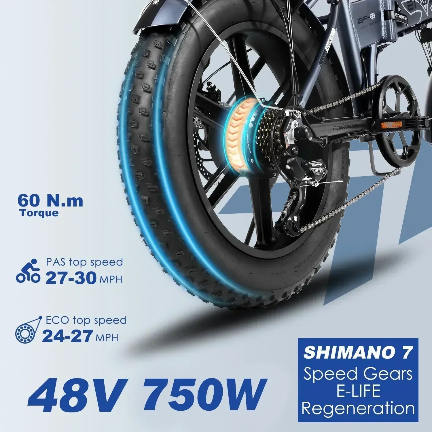 EP - 2PRO EBike 750W Powerful Motor 48V13Ah Lithium Battery Folding Electric Bike Adult Mountain 20 Inch Fat Tire Electric Bicycle - RISE DEFENSE SYSTEMS.AI PRODUCTS