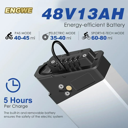 EP - 2PRO EBike 750W Powerful Motor 48V13Ah Lithium Battery Folding Electric Bike Adult Mountain 20 Inch Fat Tire Electric Bicycle - RISE DEFENSE SYSTEMS.AI PRODUCTS