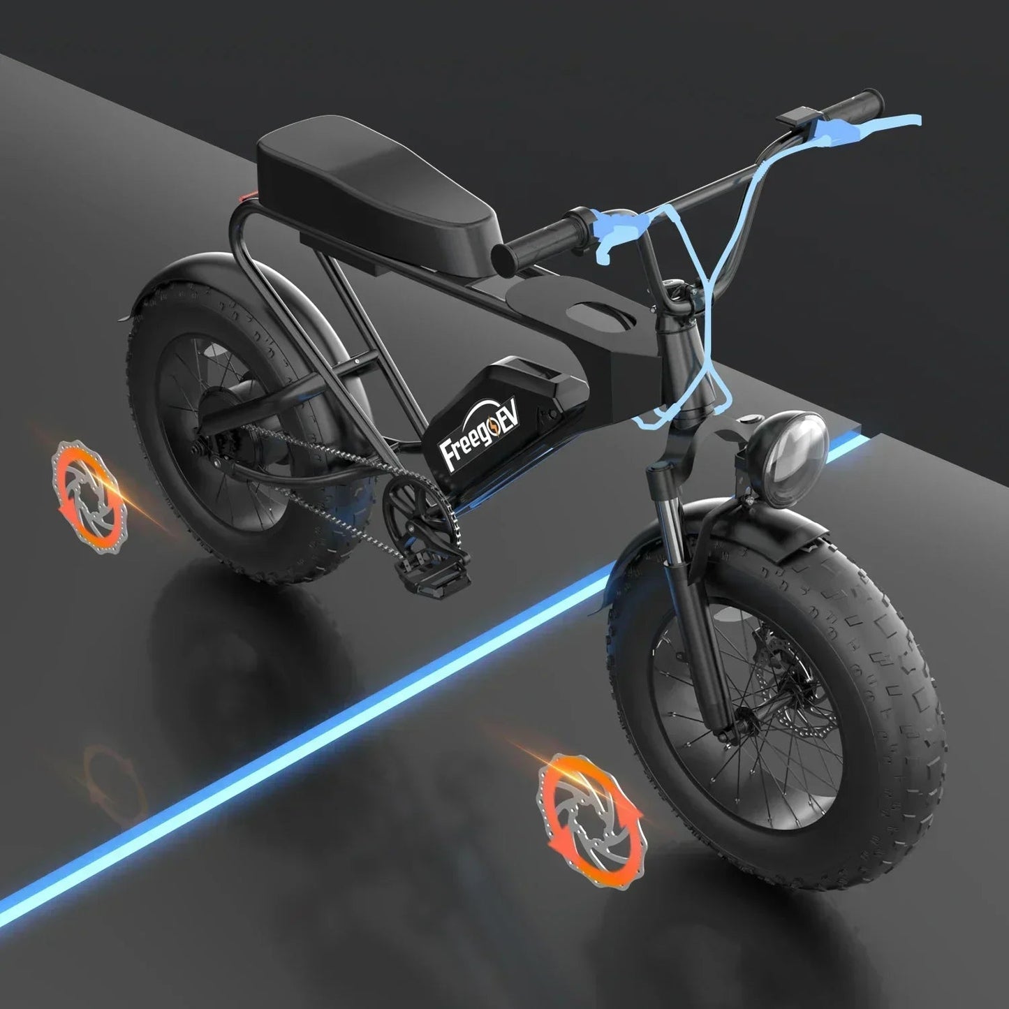 EU Stock All Terrain Ebike Offroad Freego DK200 Bike Electric Bike Beach Cruise E - bike 1200w Fat Tire Mountain E - bike e bike - RISE DEFENSE SYSTEMS.AI PRODUCTS