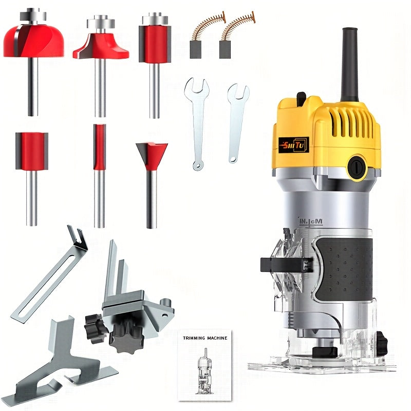 An electric woodworking edge trimming machine, trimming and shaping tools, handheld edge trimming machine, woodworking edge trimming machine, woodworking planer, woodworking jointing machine, woodworking edge trimming machine RISE DEFENSE SYSTEMS.AI PRODUCTS