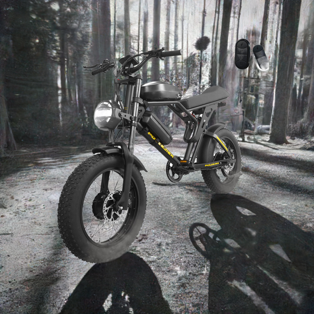 4500W 40MPH Electric Bike with 25.6Ah Battery 20"×4"Fat Tire Ebike for Adults 100Miles Electric Bicycles RISE DEFENSE SYSTEMS.AI PRODUCTS