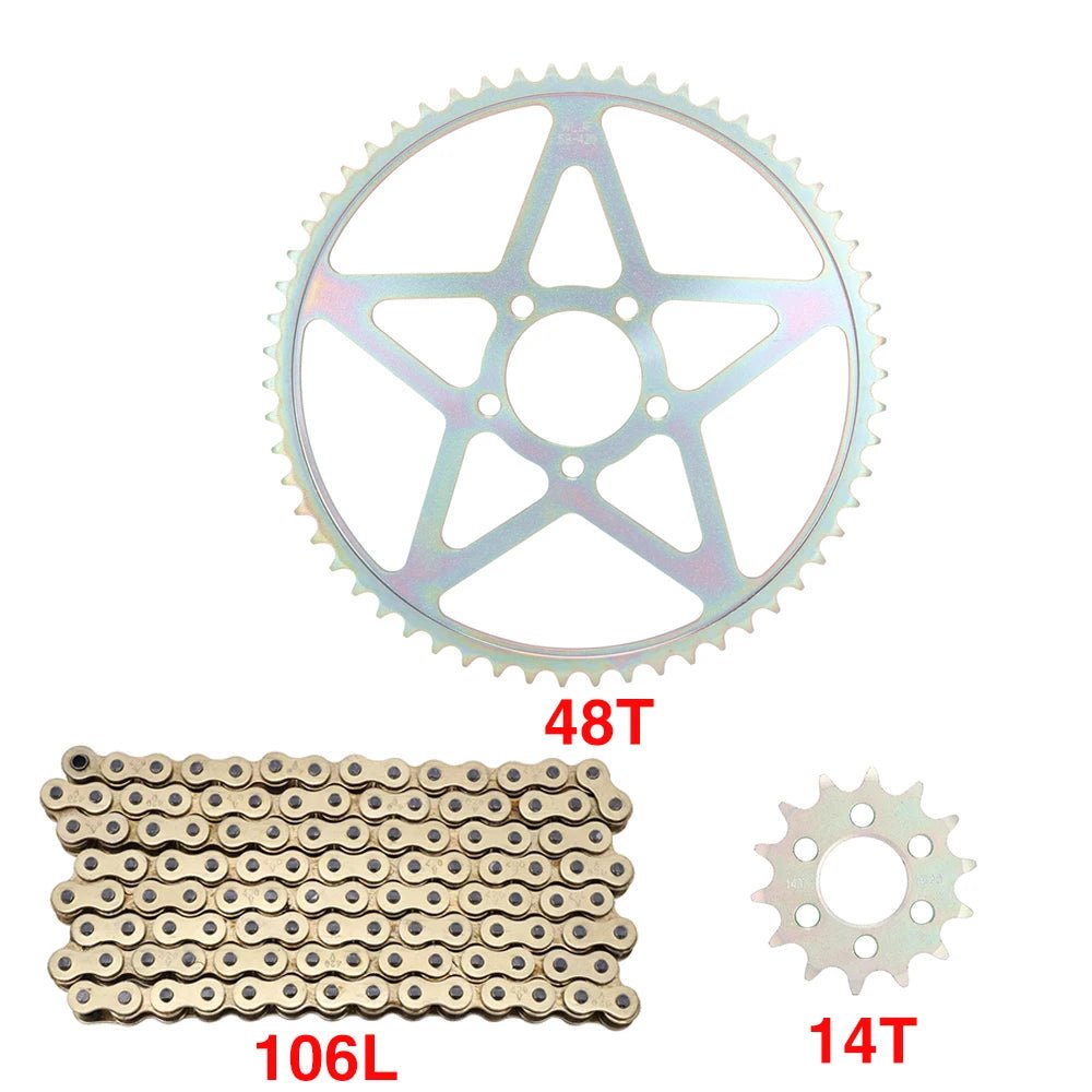 Motorcycle 106L 112L Front 14T Rear 48T 58T Chain Sprocket Wheel Set For Sur Ron Sur - Ron Surron Light Bee X S Cross - country Bike - RISE DEFENSE SYSTEMS.AI PRODUCTS