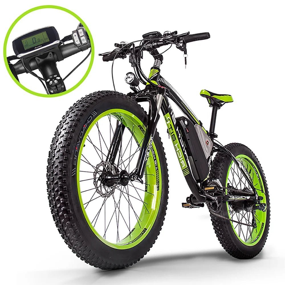 Mountain Ebike Bicycle For Adults 48V 1000W Powerful Electric Bike 28 - 30Miles Range 26'' Fat Tire Snow Electric Bicycle Bike - RISE DEFENSE SYSTEMS.AI PRODUCTS