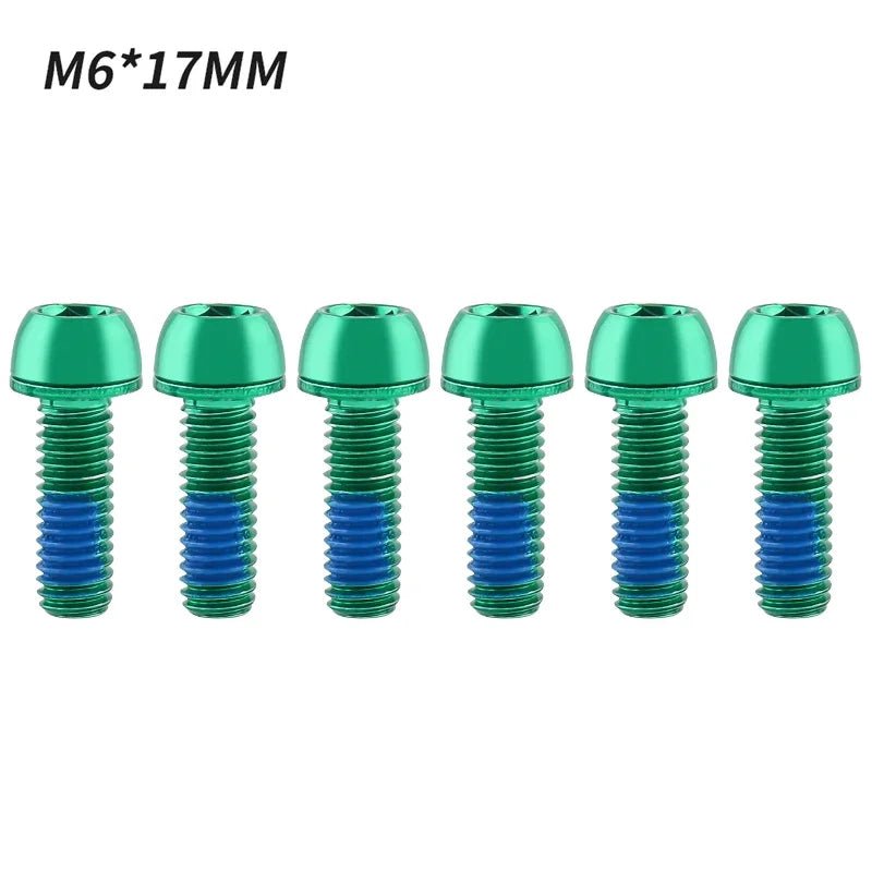 MUQZI 6pcs Bike M6x17mm Crank Arm Fixing Bolts Bicycle Disc Brake Caliper Bolts MTB Stem Screws - RISE DEFENSE SYSTEMS.AI PRODUCTS