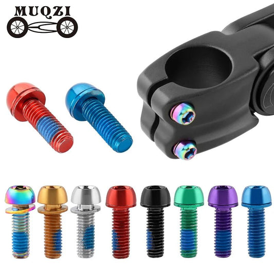 MUQZI 6pcs Bike M6x17mm Crank Arm Fixing Bolts Bicycle Disc Brake Caliper Bolts MTB Stem Screws - RISE DEFENSE SYSTEMS.AI PRODUCTS