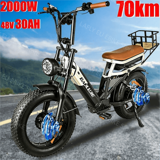 New - DP - 2033 Electric Bike 2000W Dual Motor 48V20AH Dual Battery Dual Hydraulic Brake EBike 20*4.0 Full suspension - RISE DEFENSE SYSTEMS.AI PRODUCTS