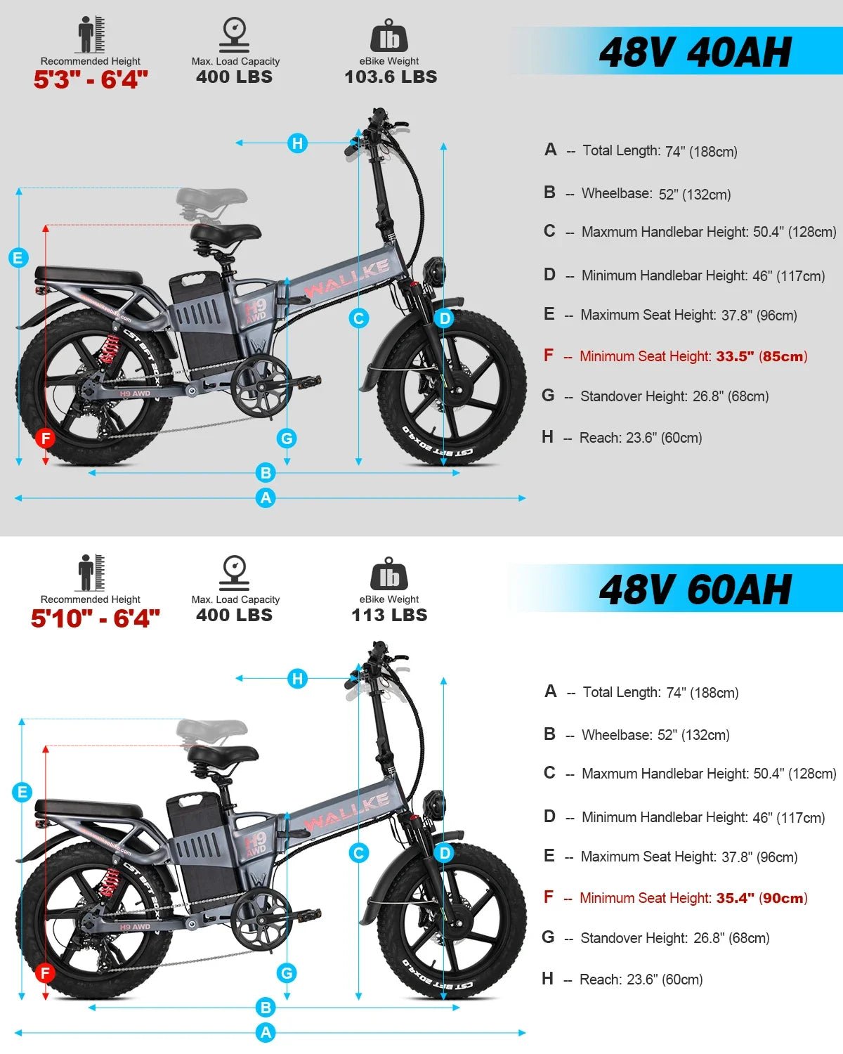 New H9 1000/2000W single and double motor 48V40AH/40AH20*4 inch foldable adult urban off - road electric bicycle with LCD screen - RISE DEFENSE SYSTEMS.AI PRODUCTS