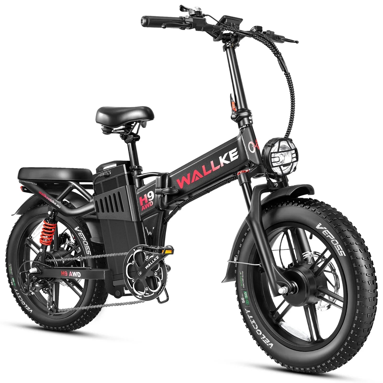 New H9 1000/2000W single and double motor 48V40AH/40AH20*4 inch foldable adult urban off - road electric bicycle with LCD screen - RISE DEFENSE SYSTEMS.AI PRODUCTS
