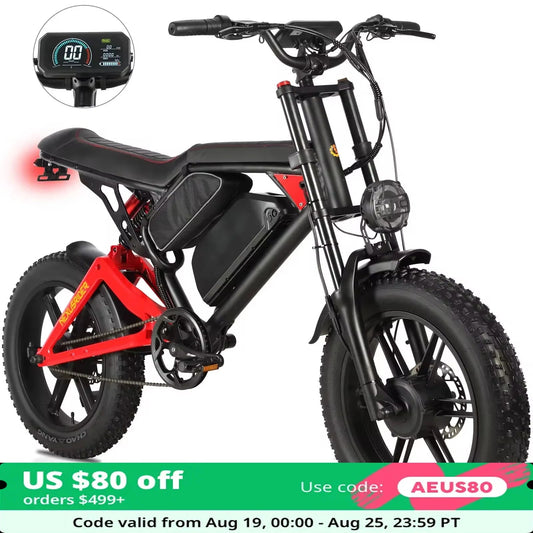 Nexusrider ThunderStrike Electric Dirt Bike Motorcycle 20inch Dual 2000W Full Suspension E Mountain City Bike For Adults Man - RISE DEFENSE SYSTEMS.AI PRODUCTS