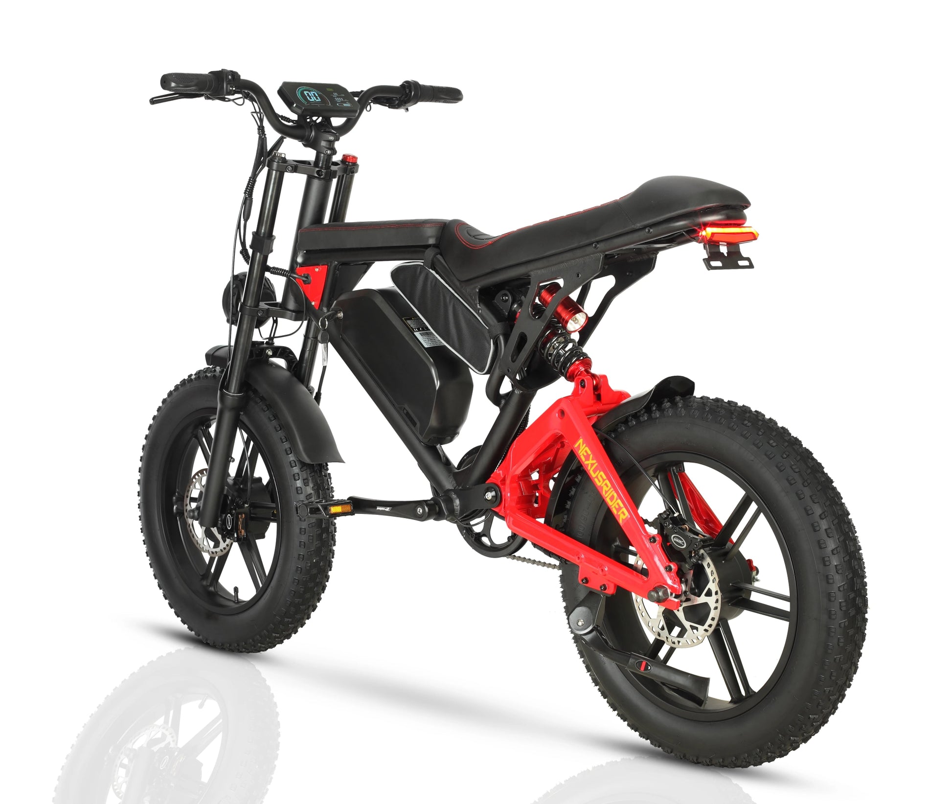 Nexusrider ThunderStrike Electric Dirt Bike Motorcycle 20inch Dual 2000W Full Suspension E Mountain City Bike For Adults Man - RISE DEFENSE SYSTEMS.AI PRODUCTS