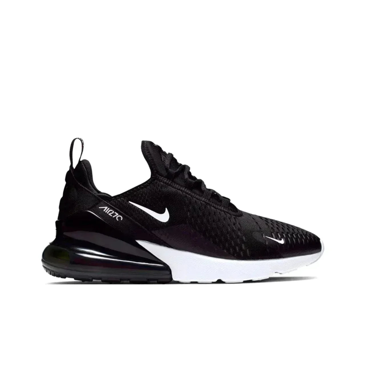 Nike Air Max 270 Mesh Shock Absorption Non - Slip Abrasion Resistant Low Top Air Cushion Running Shoes Unisex Black & White - RISE DEFENSE SYSTEMS.AI PRODUCTS