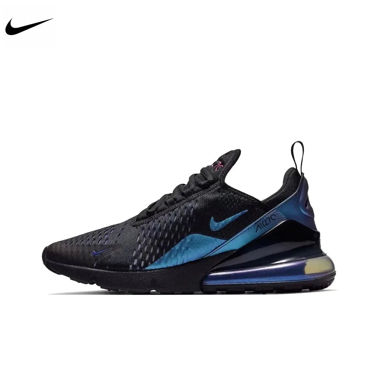 Nike Air Max 270 Mesh Shock Absorption Non - Slip Abrasion Resistant Low Top Air Cushion Running Shoes Unisex Black & White - RISE DEFENSE SYSTEMS.AI PRODUCTS