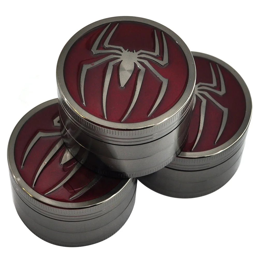 Spider 4 - layer 50MM Metal Herb Grinder Manual Hand Spice Pepper Tobacco Mill Cutter Accessories Gift for Men Golden Black - RISE DEFENSE SYSTEMS.AI PRODUCTS