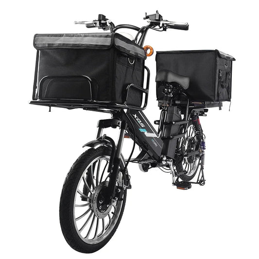 Takeaway Electric Bike 50AH+12AH Real capacity Ebike 20Inch 48V 1000W Can Place Front Rear Box Electric Bicycle Turn signal - RISE DEFENSE SYSTEMS.AI PRODUCTS