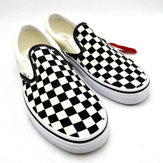 Vans Checkerboard Slip - On White Black - RISE DEFENSE SYSTEMS.AI PRODUCTS