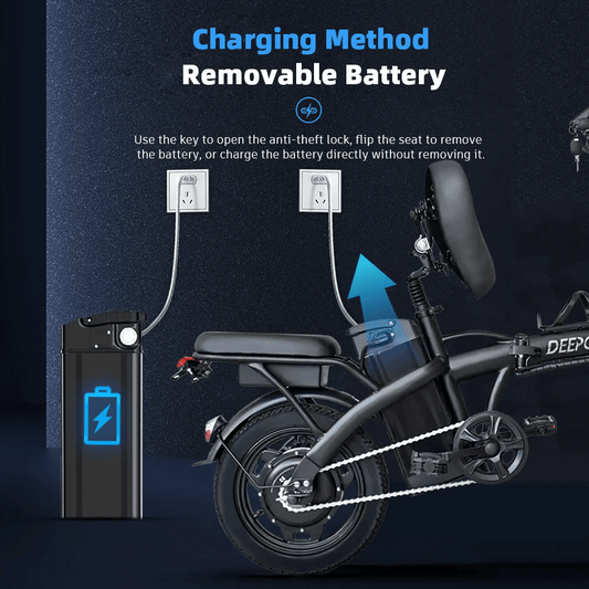 ZPW Ebike K100 400W 48V 30AH Electric bike Adult Fat Tire Folding Electric Bicycle City Commuter Electric Bike Urban Ebike - RISE DEFENSE SYSTEMS.AI PRODUCTS