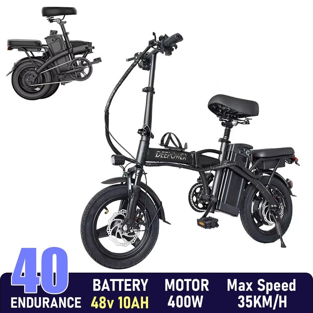 ZPW Ebike K100 400W 48V 30AH Electric bike Adult Fat Tire Folding Electric Bicycle City Commuter Electric Bike Urban Ebike - RISE DEFENSE SYSTEMS.AI PRODUCTS